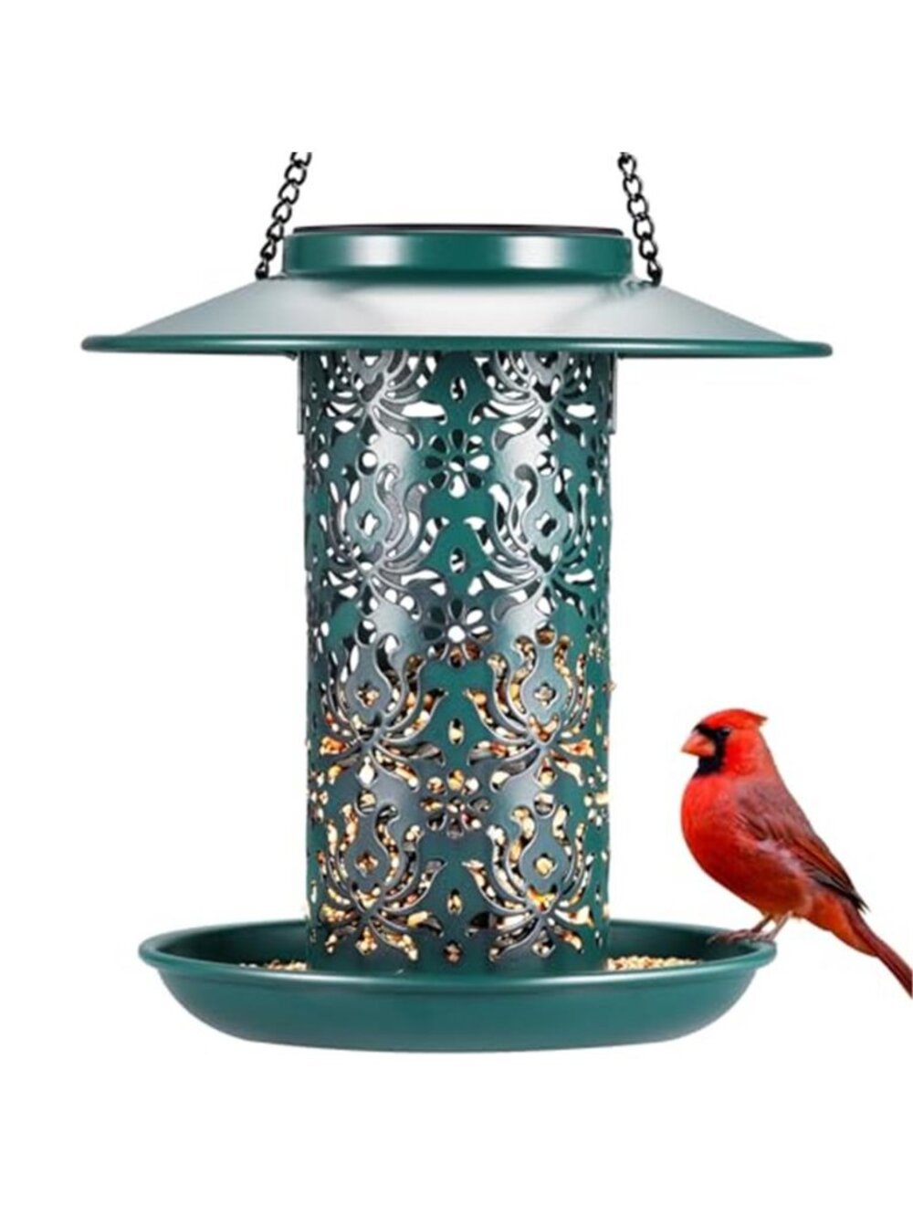 New Solar Bird Feeders for Outside Metal Outdoor Hanging,Wild feeders as